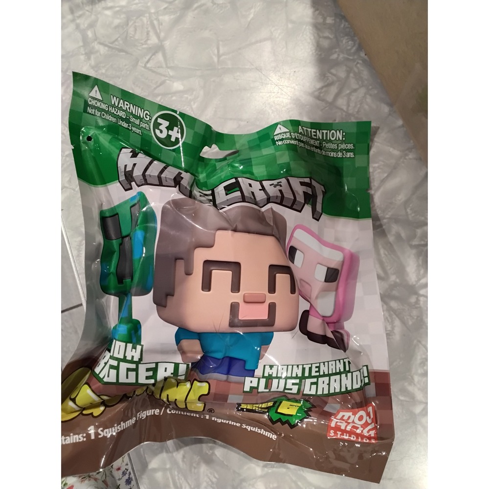 Minecraft SquishMe Series 6 Blind Bag Mystery Squishy Figure Mojang Just Toys‎
